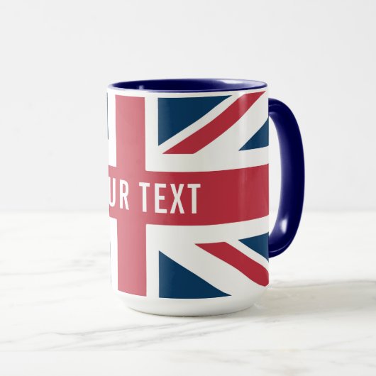 De Union Jack Britse Vlag Mok (Voorkant rechts)
