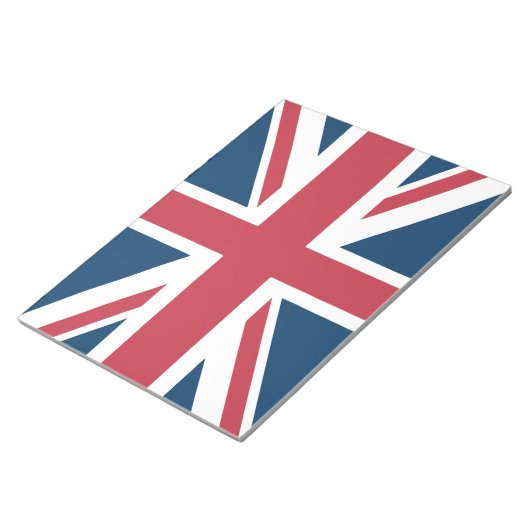 De Union Jack Britse vlag Notitieblok (Schuin)