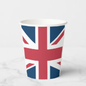 De Union Jack Britse vlag Papieren Bekers (Achterkant)