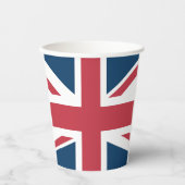 De Union Jack Britse vlag Papieren Bekers (Voorkant)
