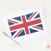 De Union Jack Britse Vlag Rechthoekige Sticker (Envelop)