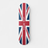 De Union Jack Britse Vlag Skateboard (Voorkant)