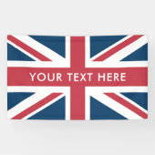 De Union Jack Britse vlag Spandoek (Horizontaal)