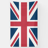De Union Jack Britse Vlag Spandoek (Verticaal)