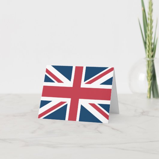 De Union Jack Britse Vlagkaart Bedankkaart (Voorkant)