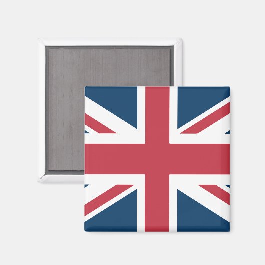 De Union Jack Britse Vlagmagneet Magneet (Voorkant / Achterkant)