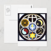 De Unitaire Universalistische Kerk Rockford, IL Briefkaart (Voorkant / Achterkant)