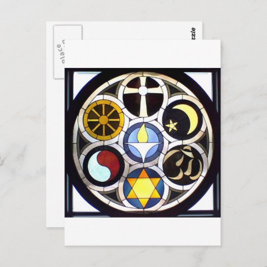 De Unitaire Universalistische Kerk Rockford, IL Briefkaart (Voorkant / Achterkant)