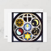 De Unitaire Universalistische Kerk Rockford, IL Briefkaart (Voorkant / Achterkant)