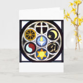 De Unitaire Universalistische Kerk Rockford, IL Kaart (Gele Bloem)