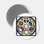 De Unitaire Universalistische Kerk Rockford, IL Magneet (Voorkant / Achterkant)
