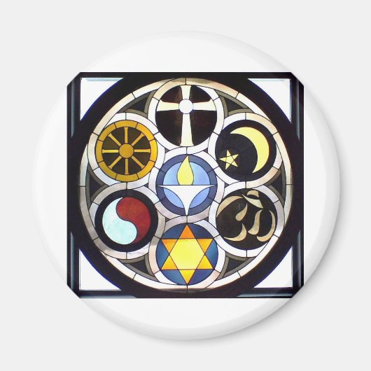 De Unitaire Universalistische Kerk Rockford, IL Magneet (Voorkant)