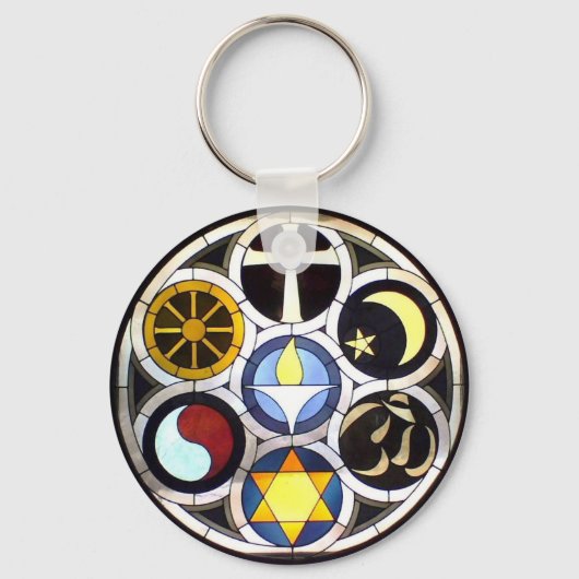 De Unitaire Universalistische Kerk Rockford, IL Sleutelhanger (Voorkant)