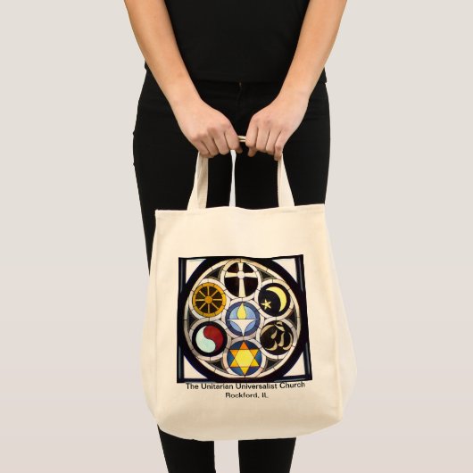 De Unitaire Universalistische Kerk Rockford, IL Tote Bag (Voorkant (product))