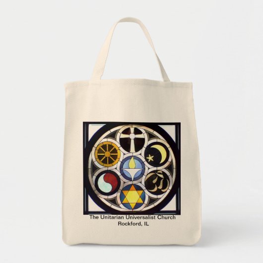 De Unitaire Universalistische Kerk Rockford, IL Tote Bag (Voorkant)