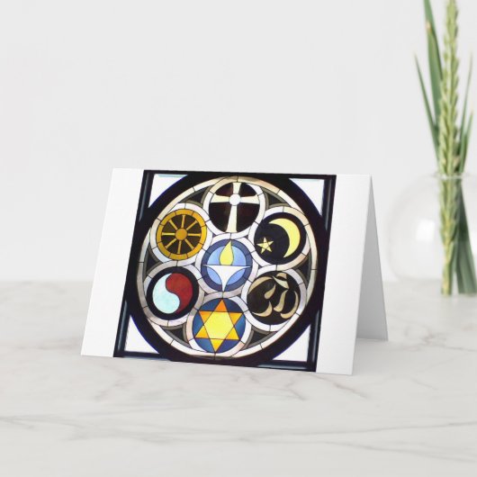 De unitaristische Universele Kerk Rockford, IL Kaart (Voorkant)