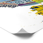 De United License Borden van het Amerikaanse Poste Poster (Hoek)