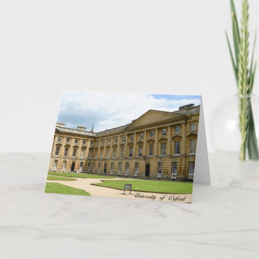 De Universitaire groet van Oxford catd Kaart (Voorkant)