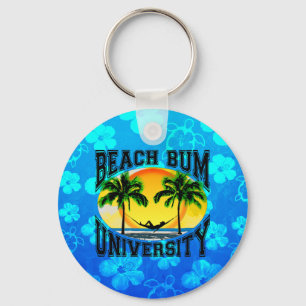 De Universiteit van de Bedelaar van het strand Sleutelhanger