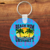 De Universiteit van de Bedelaar van het strand Sleutelhanger (Voorkant)