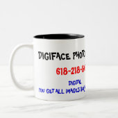 DE UNIVERSITEIT VAN ILLINOIS, DE OP.. - Gepersonal Tweekleurige Koffiemok (Links)