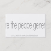 De Universiteit van Obama Visitekaartje (Achterkant)