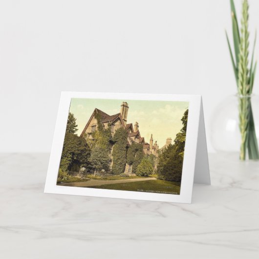 De Universiteit van Worchester, Oxford, Engeland Kaart (Voorkant)