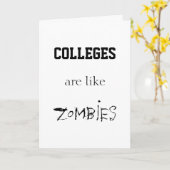 DE UNIVERSITEITEN ZIJN ALS ZOMBIEËN KAART (Gele Bloem)