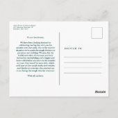 De update van het huwelijk verandert de datum groe briefkaart (Achterkant)