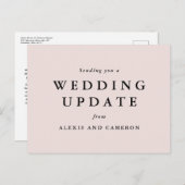 De update van het huwelijk verandert de datum stom briefkaart (Voorkant / Achterkant)