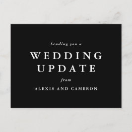 De update van het huwelijk verandert de datum zwar briefkaart