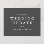 De update van het huwelijk verandert het datumbrie briefkaart (Voorkant)