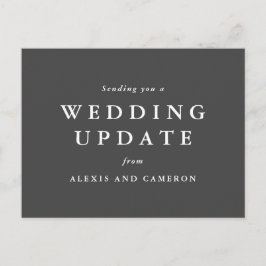 De update van het huwelijk verandert het datumbrie briefkaart