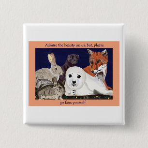 De ur is voor Wonder, niet Draag knoop Vierkante Button 5,1 Cm