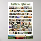 De urinoirs van Ierland Poster (Voorkant)
