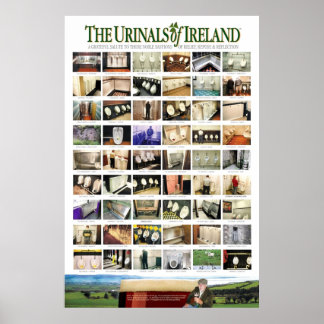 De urinoirs van Ierland Poster