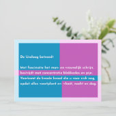 De Uroloog betreedt Bedankkaart (Staand voorkant)