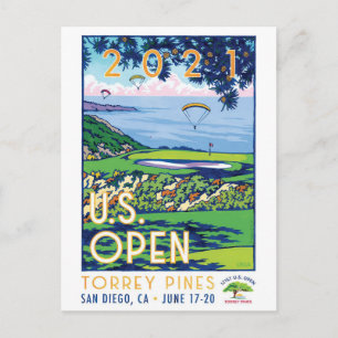De USA Golf Open 2021 TORREY PINES cadeaus Briefkaart