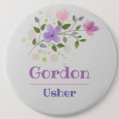 De Usher Button Badge (Voorkant)