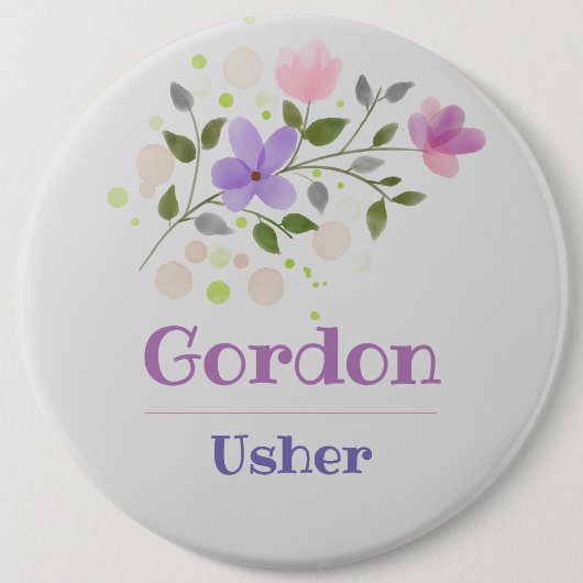 De Usher Button Badge (Voorkant)