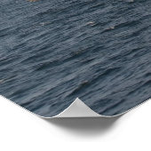 De USS McCAMPBELL met de berg Fuji op de achtergro Poster (Hoek)