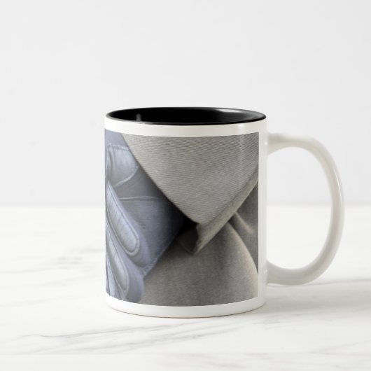 De USS New York Tweekleurige Koffiemok (Rechts)