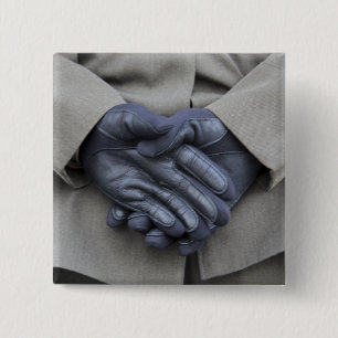 De USS New York Vierkante Button 5,1 Cm