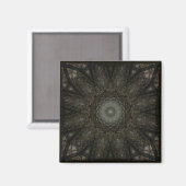 De Uurplein-klok Mandala Magneet (Voorkant / Achterkant)