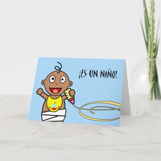 De V.N. Niño van S! Gelukwensen op de Jongen van Kaart (Voorkant)