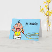 De V.N. Niño van S! Gelukwensen op Nieuw Baby in Kaart (Gele Bloem)