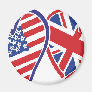 De V.S. en het UK in Harten die de Liefde tonen Magneet