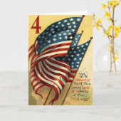 De V.S. markeren 4 van Juli Kaart (Gele Bloem)