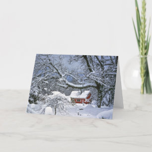De V.S., Oregon, Provincie Clackamas. Verse sneeuw Feestdagen Kaart