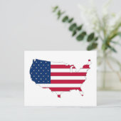 De V.S. schetsen kaart met vlag wordt gevuld die (Staand voorkant)